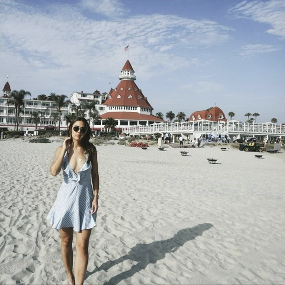 Summer Beach Pom Dress - Picture 1 of 5